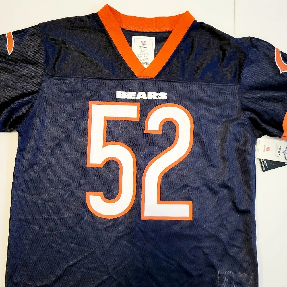 NFL Chicago Bears boys #52 Mack football jersey NWT
